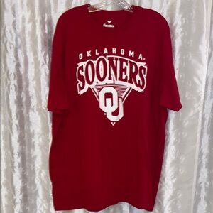 Fanatics Red Oklahoma Sooners Logo Shirt Men’s Size 2XL 🔥 YB6